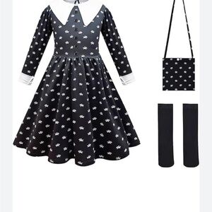 Amazon Kids Black and White Halloween Costume Dress